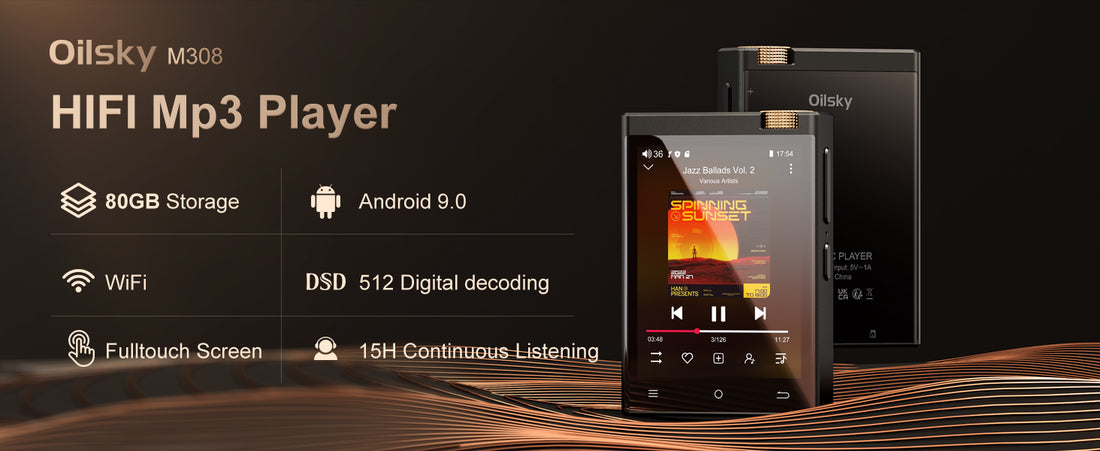 Hi-Fi MP3 Player with Bluetooth & WiFi – 64GB