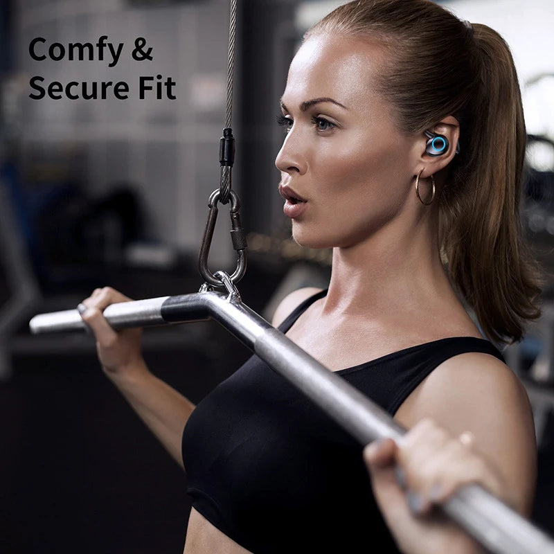 Wireless Bluetooth 5.0 Sports Earphones with Touch Control