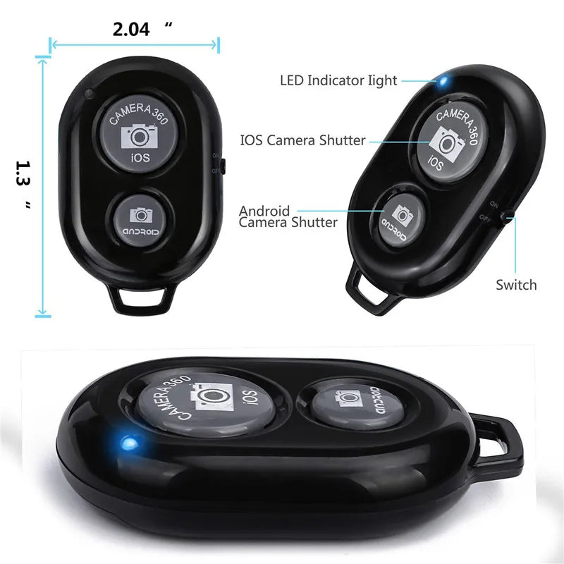 Mini Bluetooth Selfie Remote for iOS & Android
