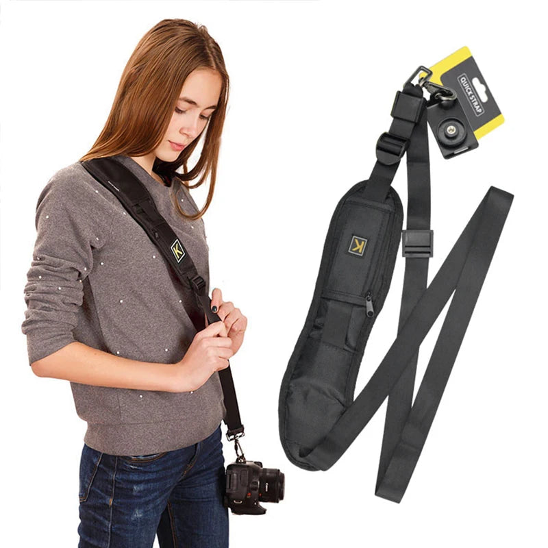 Quick-Load DSLR Camera Belt Clip – Waist Holster Mount for Canon, Nikon, Sony