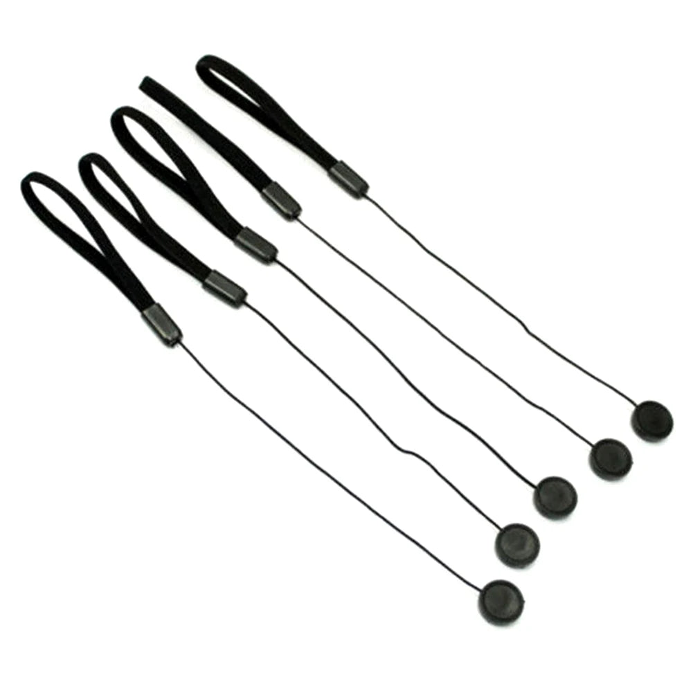 HitTime 5Pcs Camera Lens Cover Cap Holder Strap Lanyard Rope