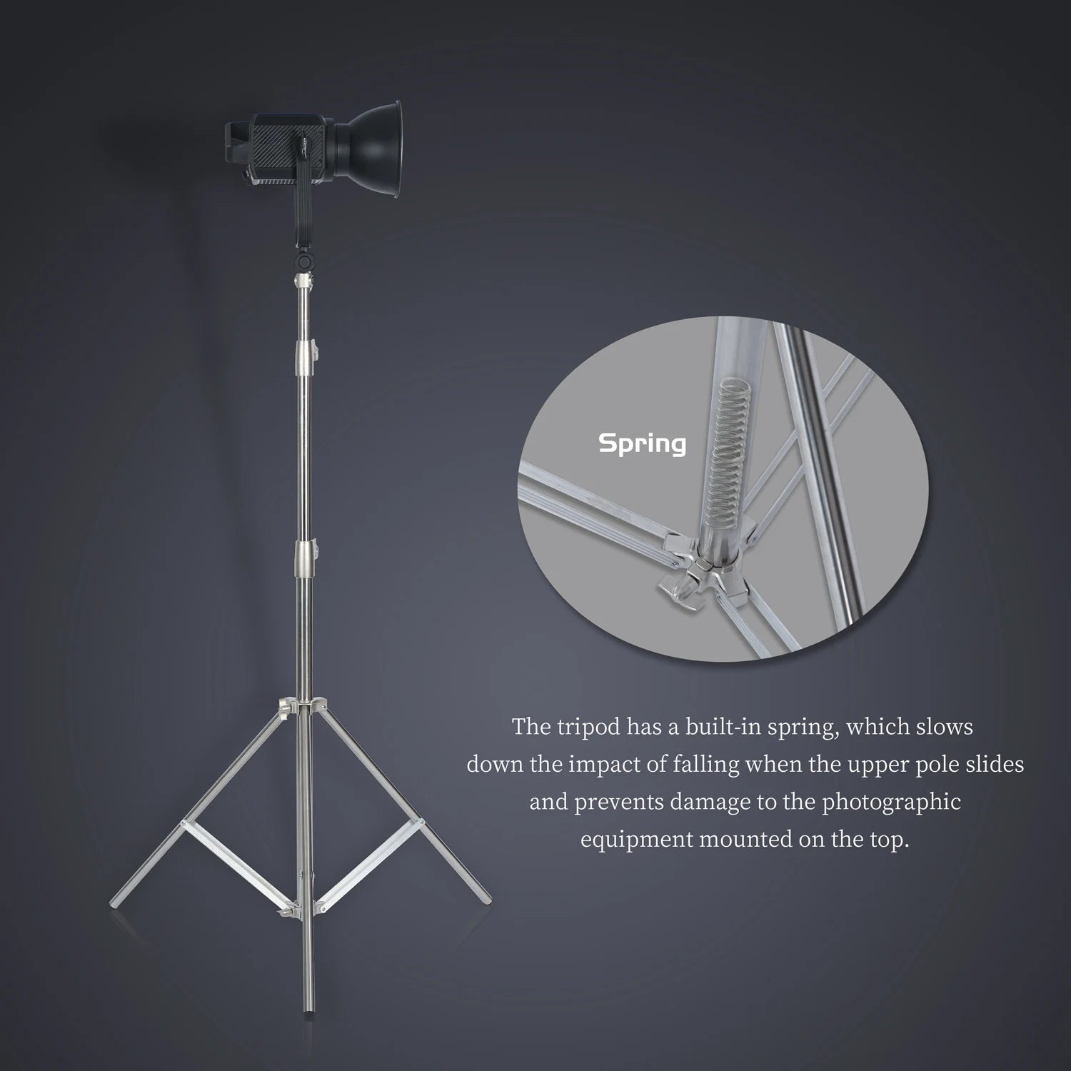 SH 290cm Aluminum Alloy Light Stand for Camera Ring Light