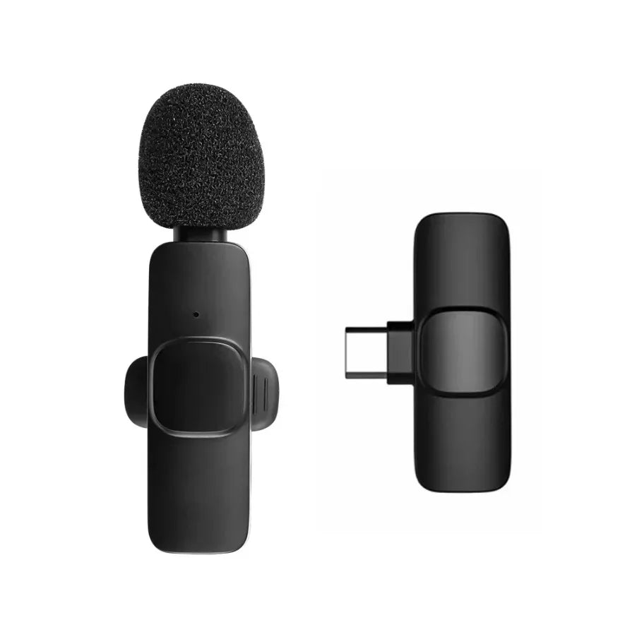 Portable Wireless Lavalier Microphone with Receiver