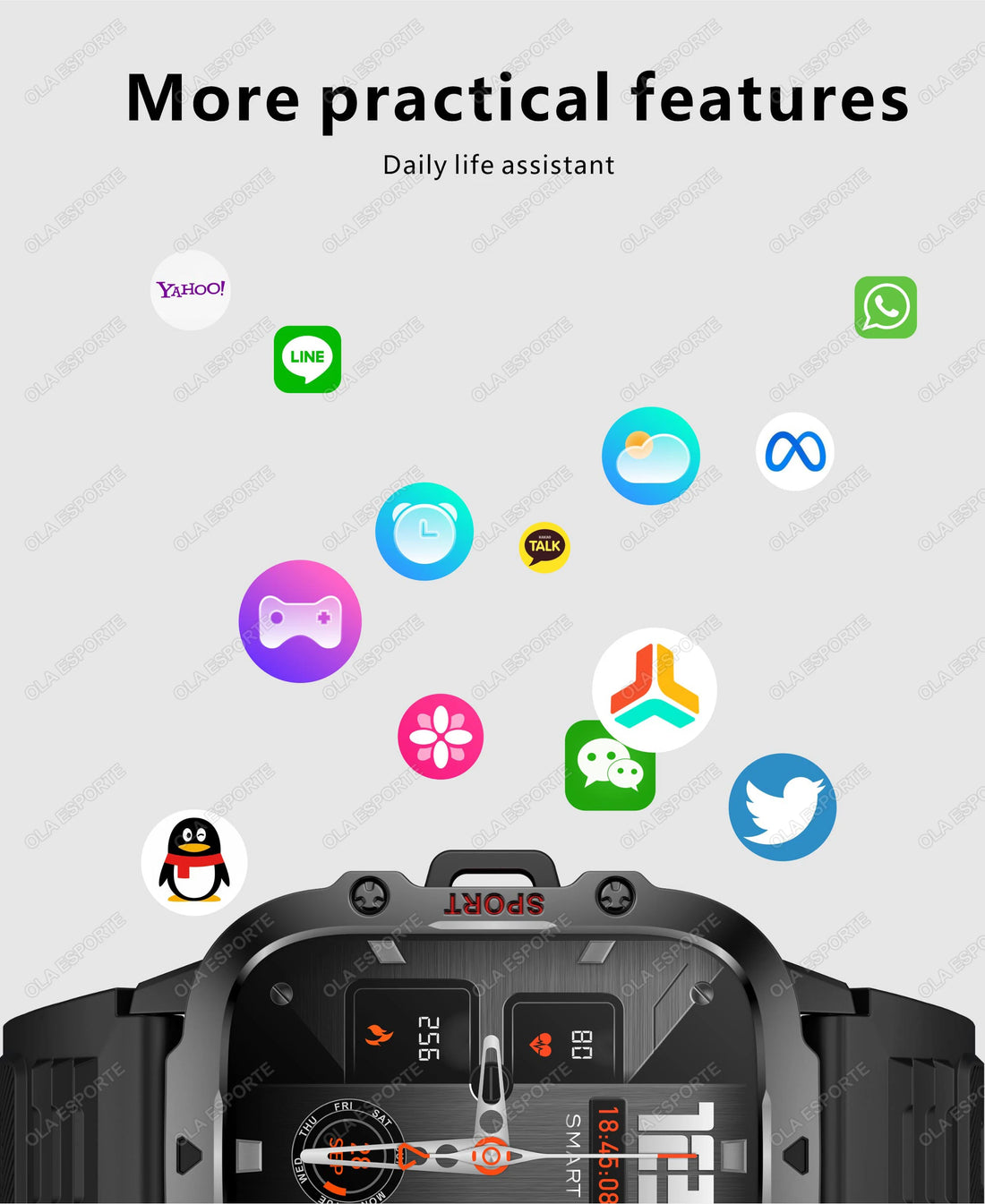 2025 Rugged Military GPS Smartwatch