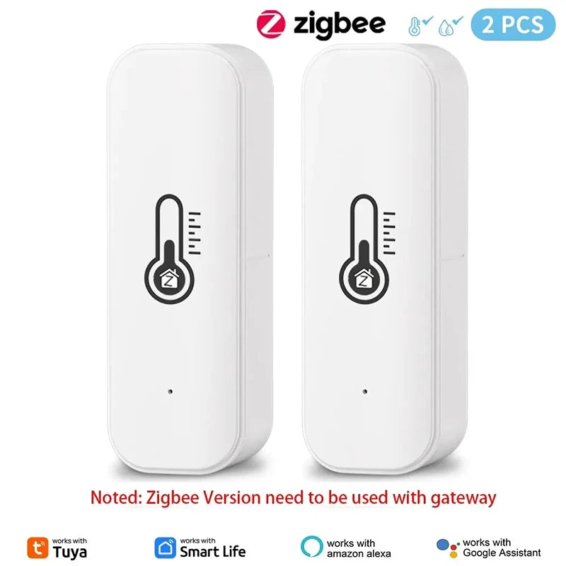 Tuya Zigbee WiFi Temp & Humidity Sensor – 2PCS