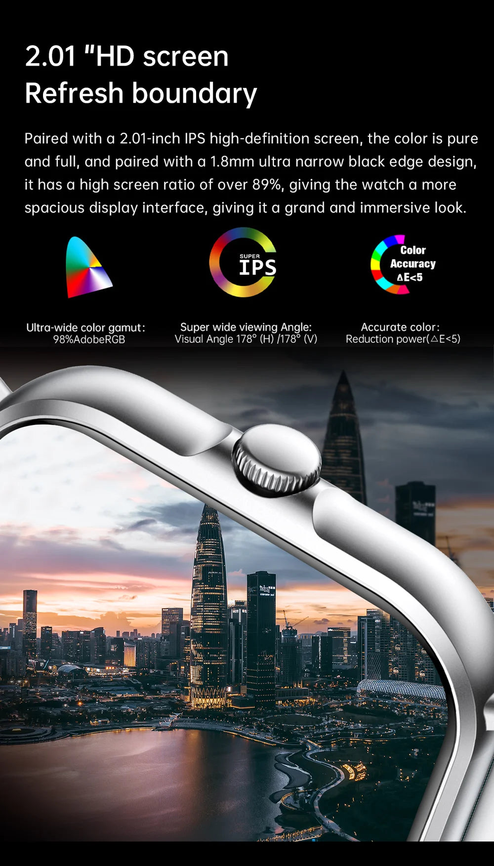 2025 2.01" Smartwatch with Bluetooth & Fitness