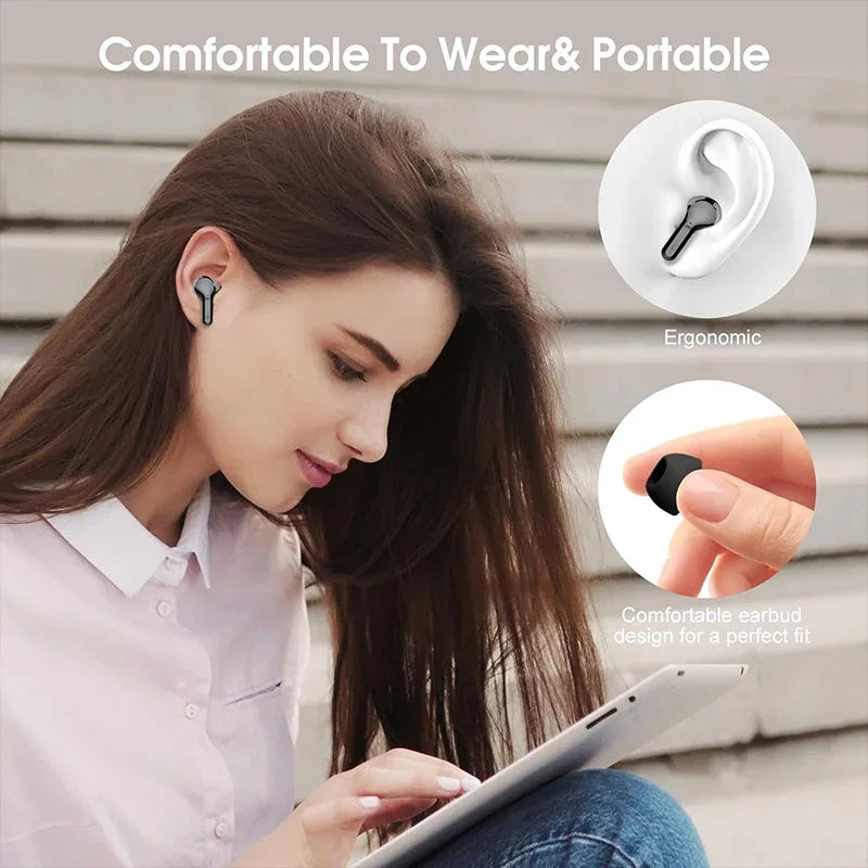 Wireless HiFi Earbuds BT5.3 with ENC & LED Display