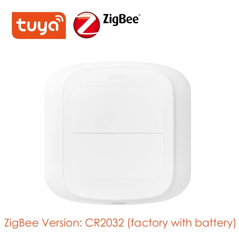 Tuya WiFi/ZigBee 2-Gang Wireless Scene Switch