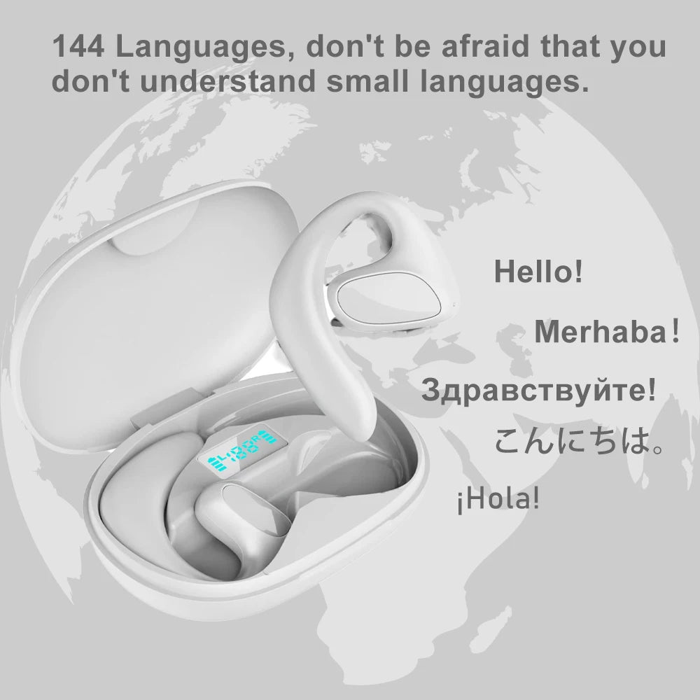 M8 Translator Earbuds – 144 Language Two-Way Translator