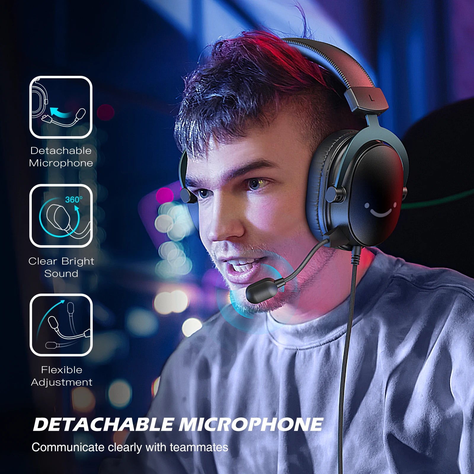 FIFINE Mixer-H9 Gaming Headset – 7.1 Surround Sound