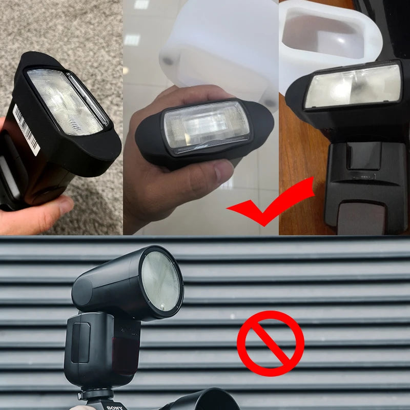 Magnetic Silicone Light Diffuser for Camera Flash