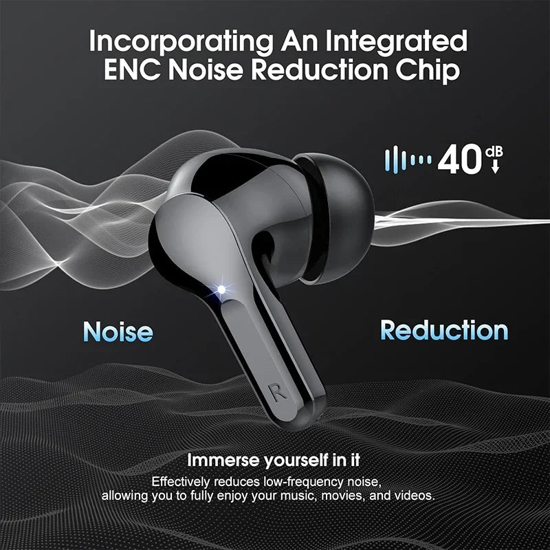 Wireless HiFi Earbuds BT5.3 with ENC & LED Display