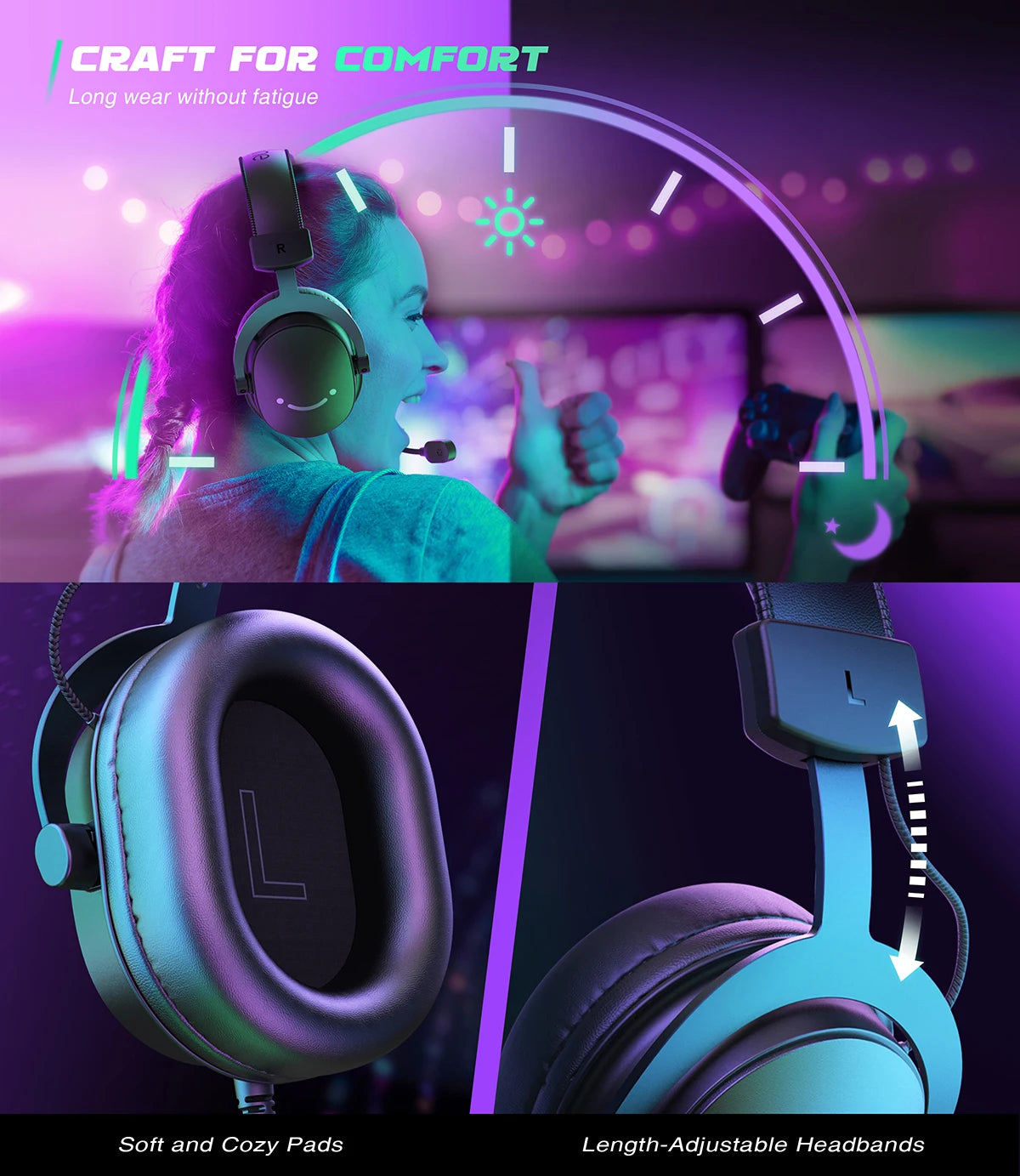 FIFINE Mixer-H9 Gaming Headset – 7.1 Surround Sound