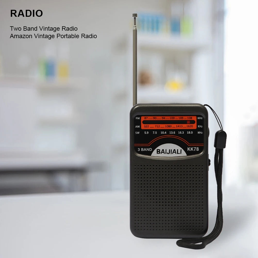 Mini Portable AM/FM/SW Handheld Radio with Speaker