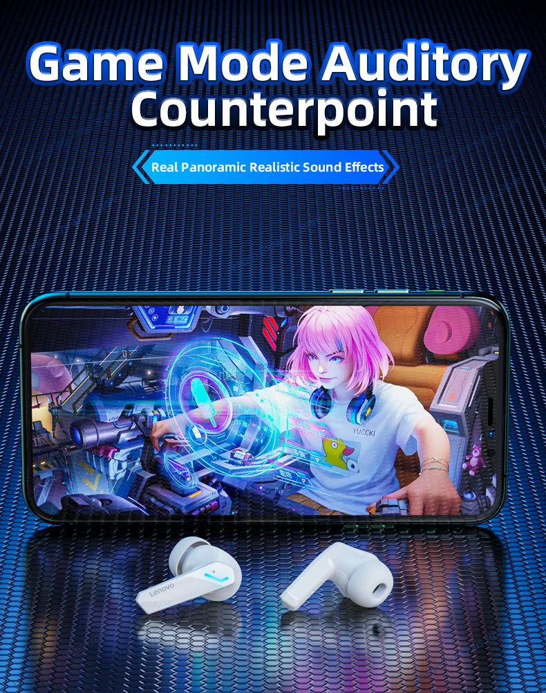 Lenovo GM2 Pro TWS Bluetooth 5.3 Gaming Earbuds