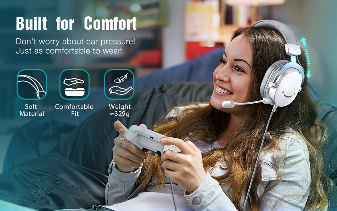 FIFINE Ampligame H9W Gaming Headset – 7.1 Surround