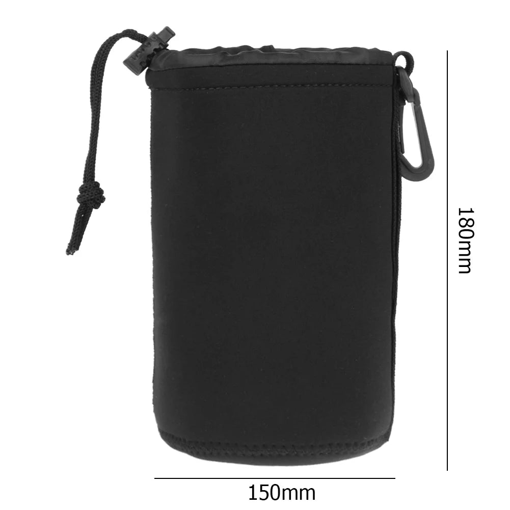 Neoprene Waterproof Camera Lens Pouch – Fits Most DSLR Lenses