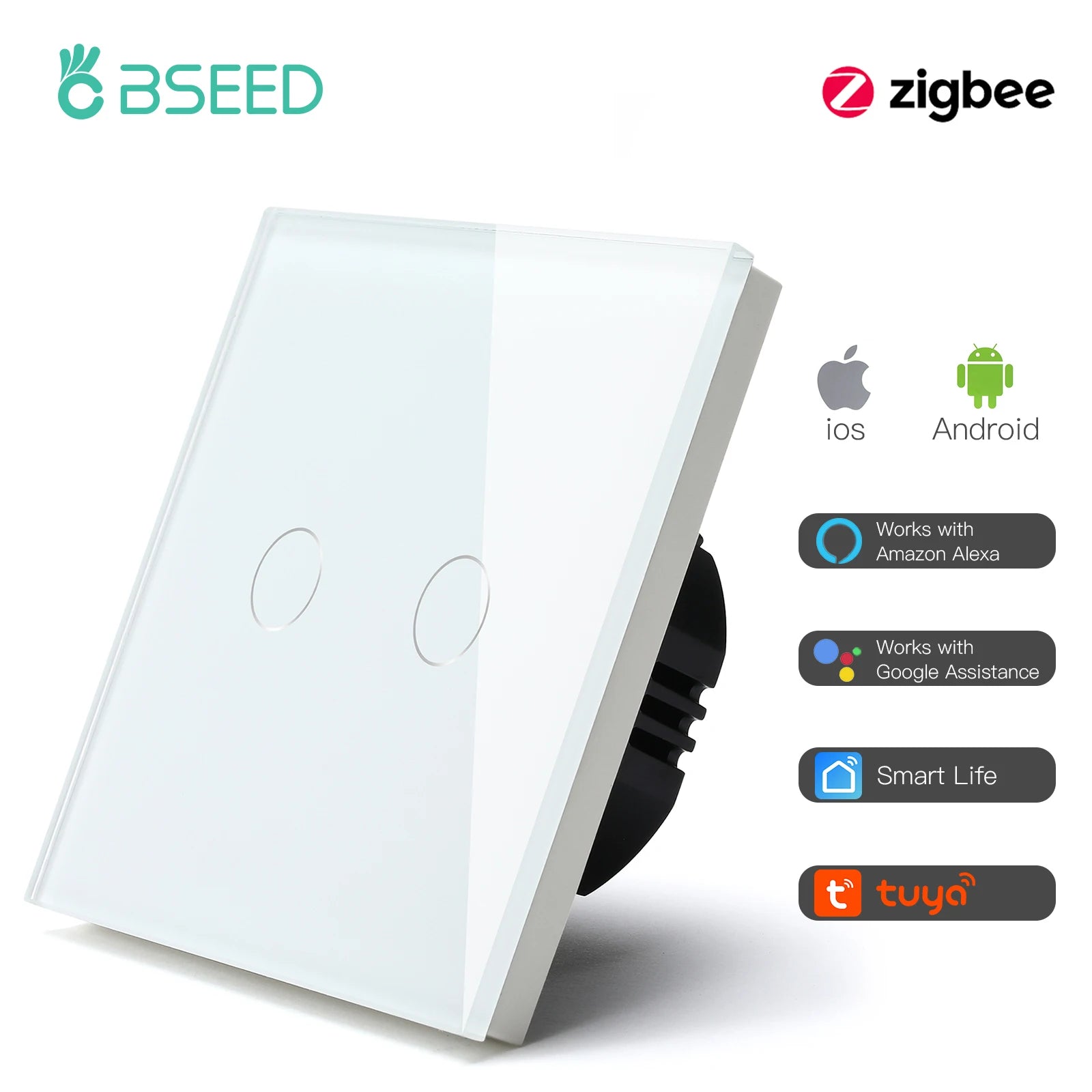 BSEED Zigbee Touch Light Switches 1-3 Gang