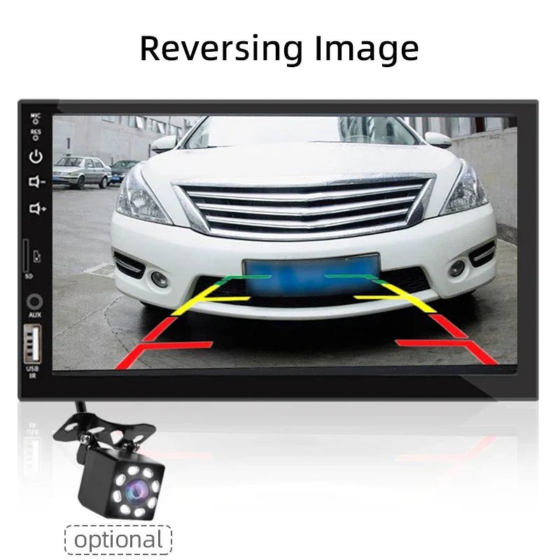 Hippcron 7" 1-DIN Car Stereo with CarPlay & Android Auto