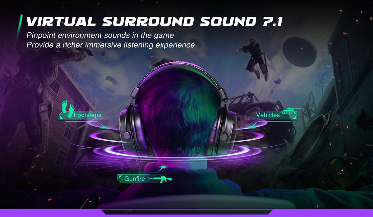 FIFINE Mixer-H9 Gaming Headset – 7.1 Surround Sound