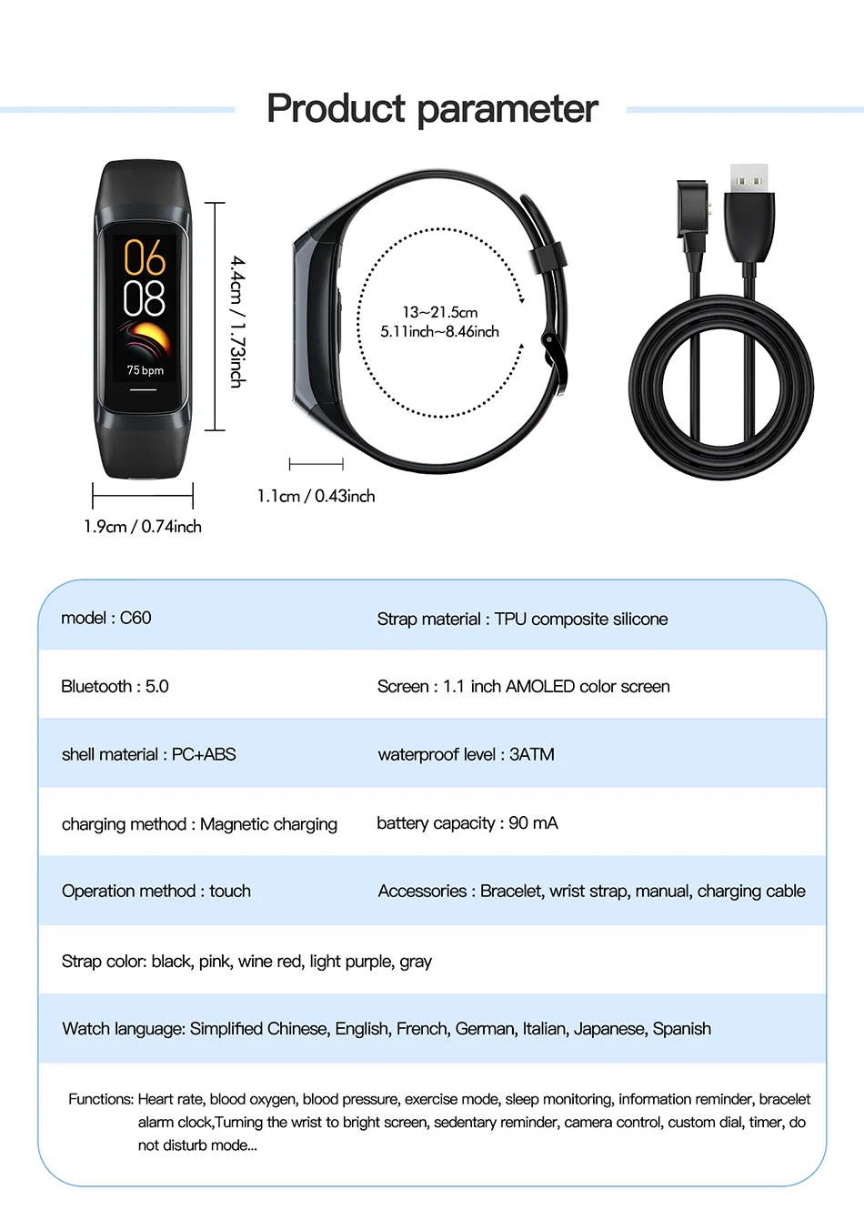 LIGE 2023 AMOLED Smartwatch