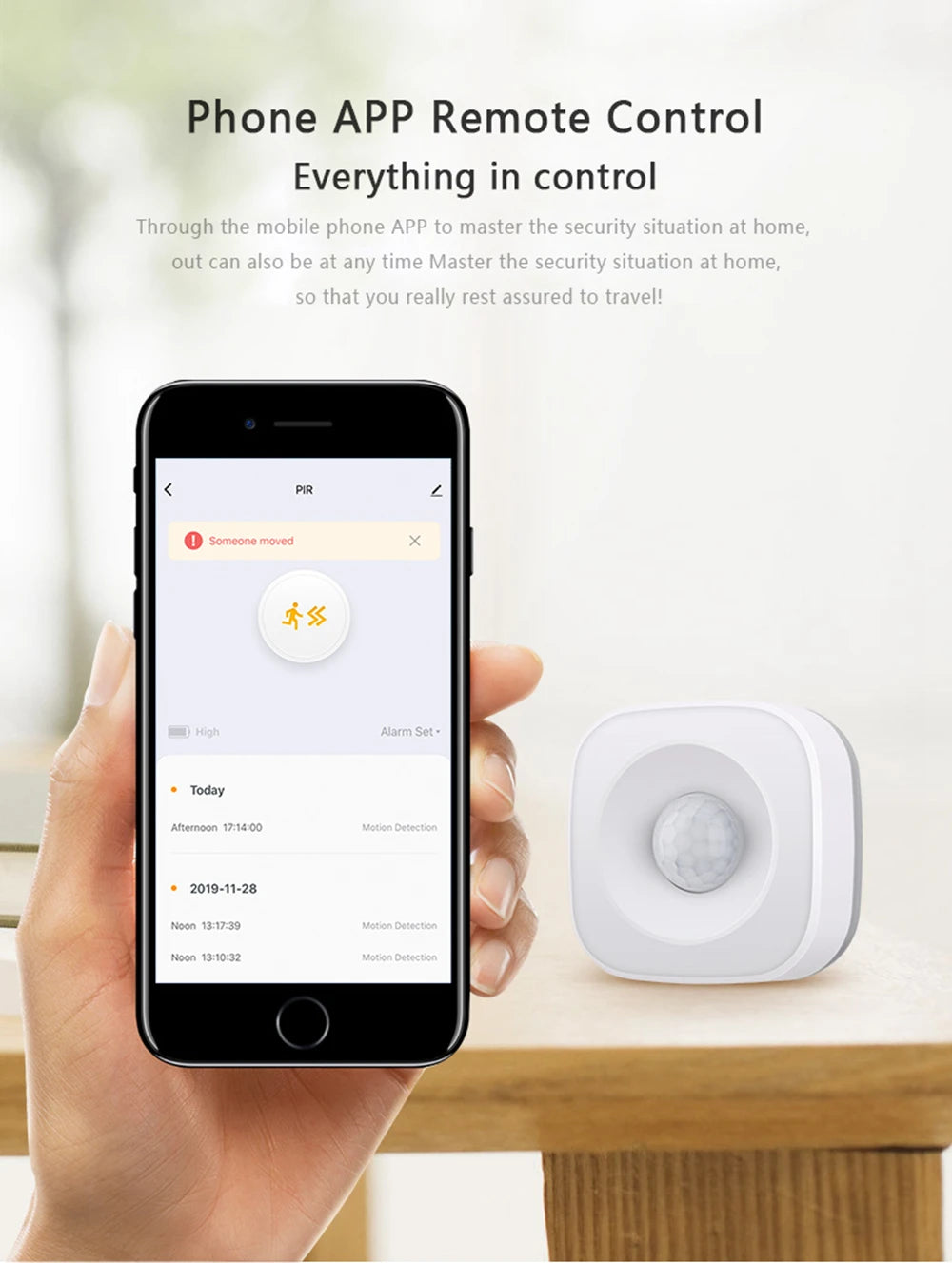 Tuya ZigBee/WiFi Smart PIR Motion Sensor