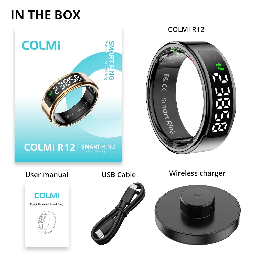 COLMI R12 Smart Ring with Touch Display – 2025