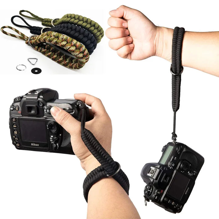 Braided Paracord Camera Wrist Strap – Hand Grip for DSLR