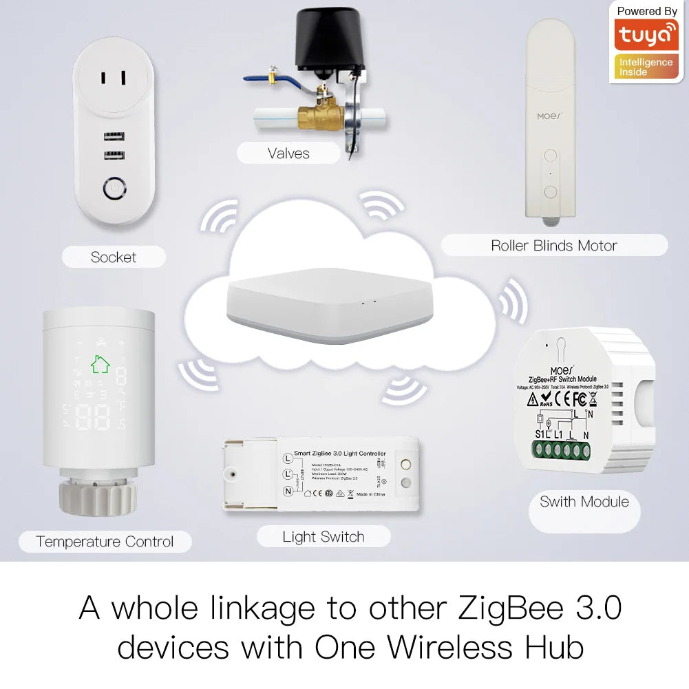 ZigBee Smart Motor for Roller Blinds – Tuya & Voice Control