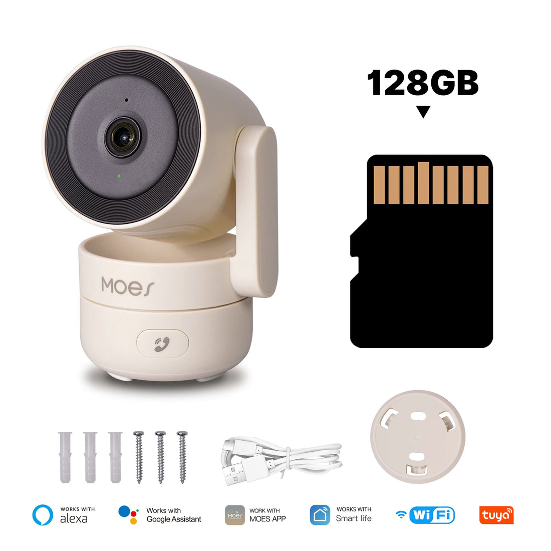 MOES Tuya Wi-Fi 6 Indoor 4MP HD Smart Security Camera