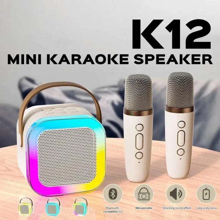 K12 Mini Bluetooth Karaoke Speaker with Microphone