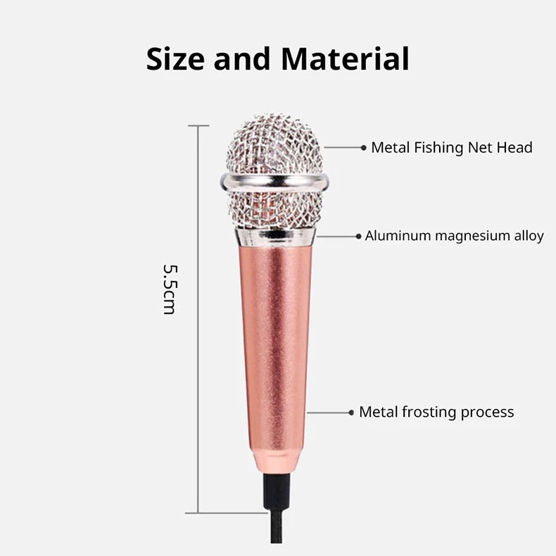 Portable 3.5mm Stereo Studio Mic KT