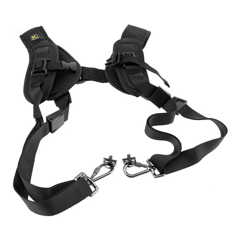 K Double Shoulder Camera Strap Belt