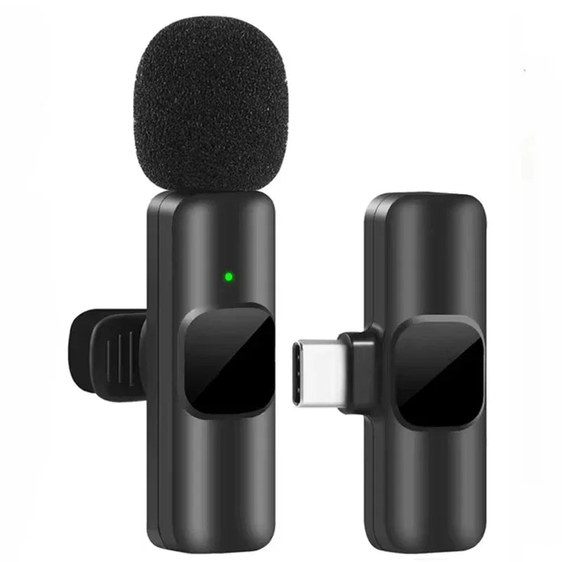 Portable Wireless Lavalier Microphone with Receiver