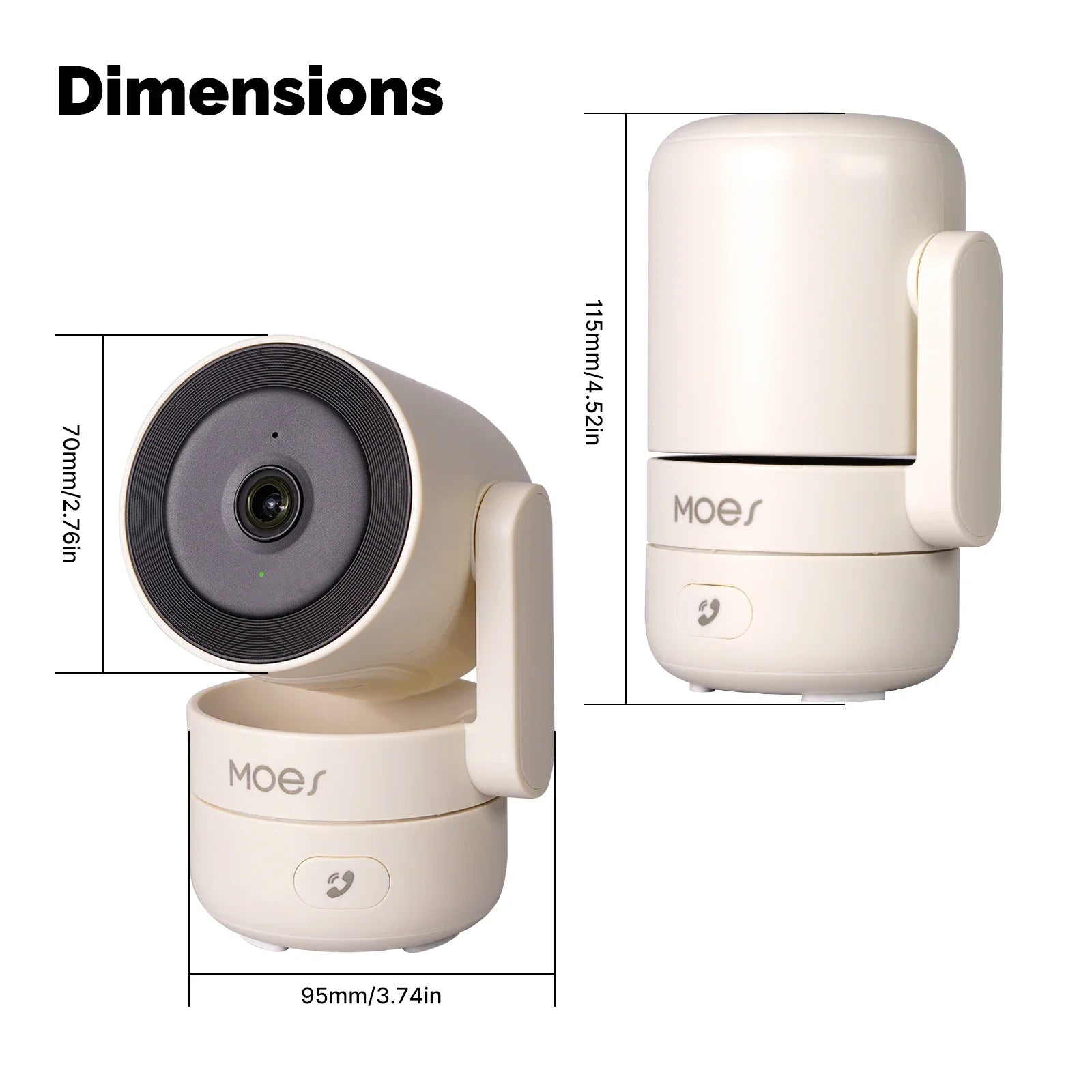 MOES Tuya Wi-Fi 6 Indoor 4MP HD Smart Security Camera