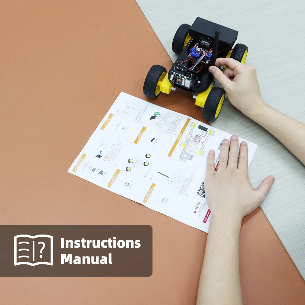 4WD ESP32 Smart Robot Car Kit with Camera & WiFi