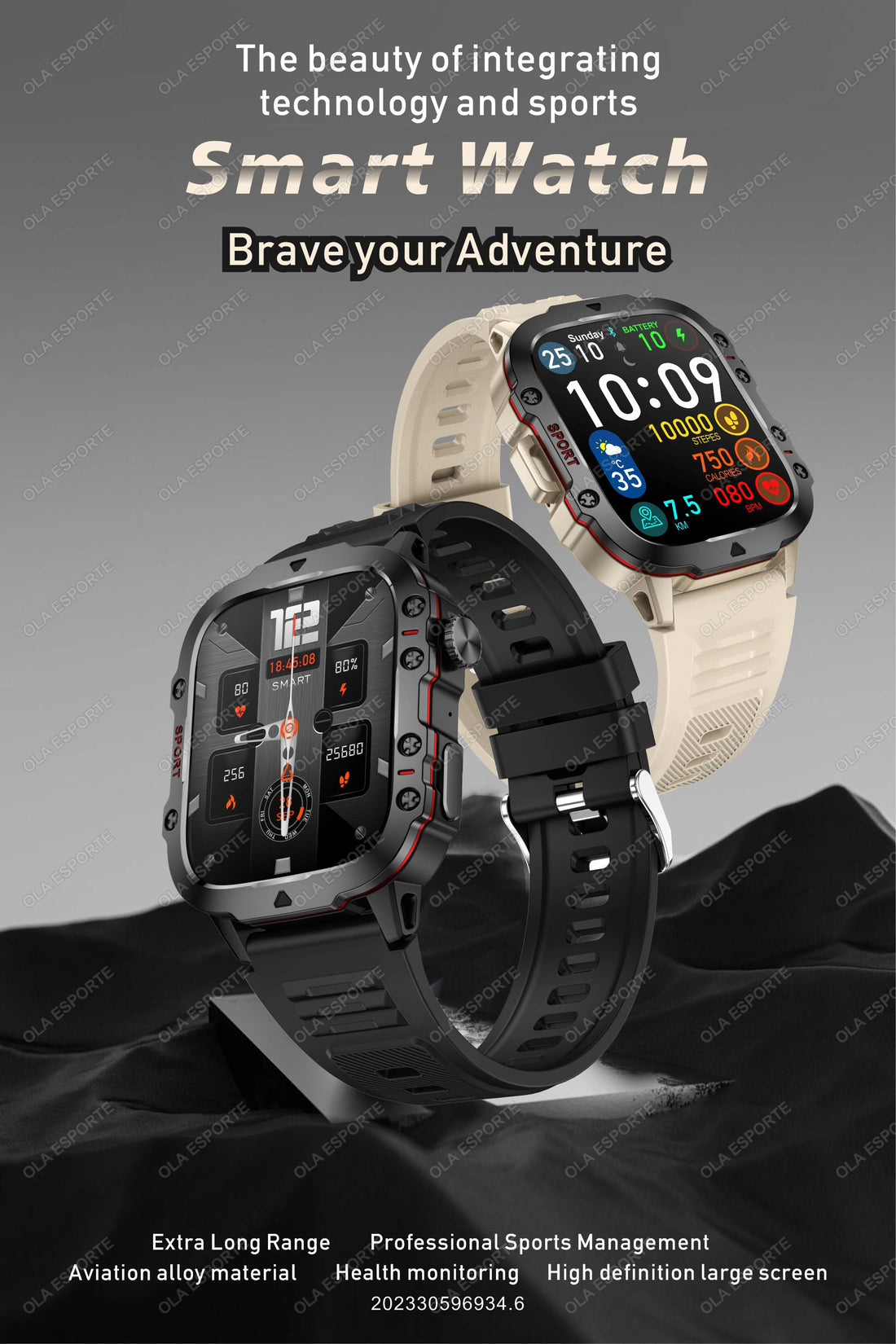 2025 Rugged Military GPS Smartwatch