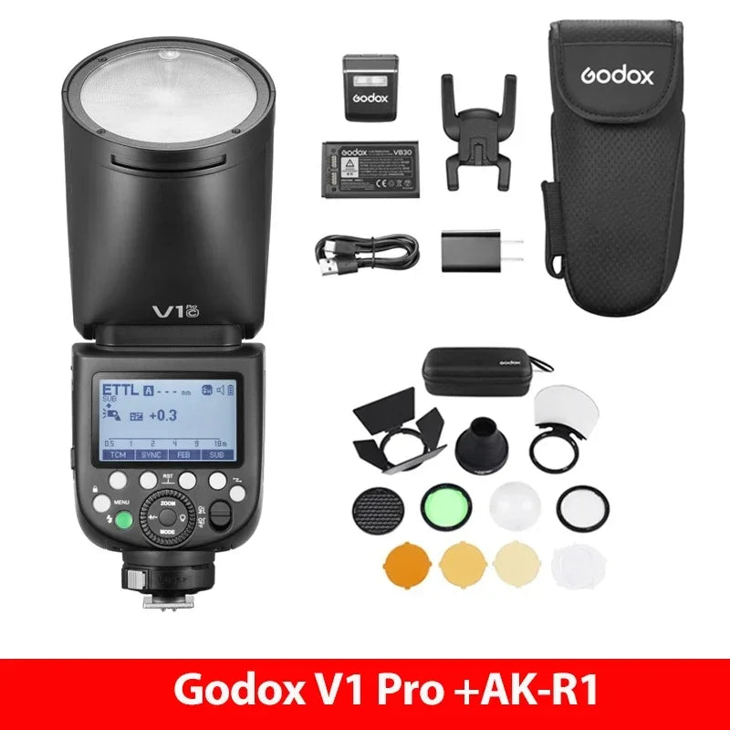 Godox V1 Pro TTL Round Head Camera Flash