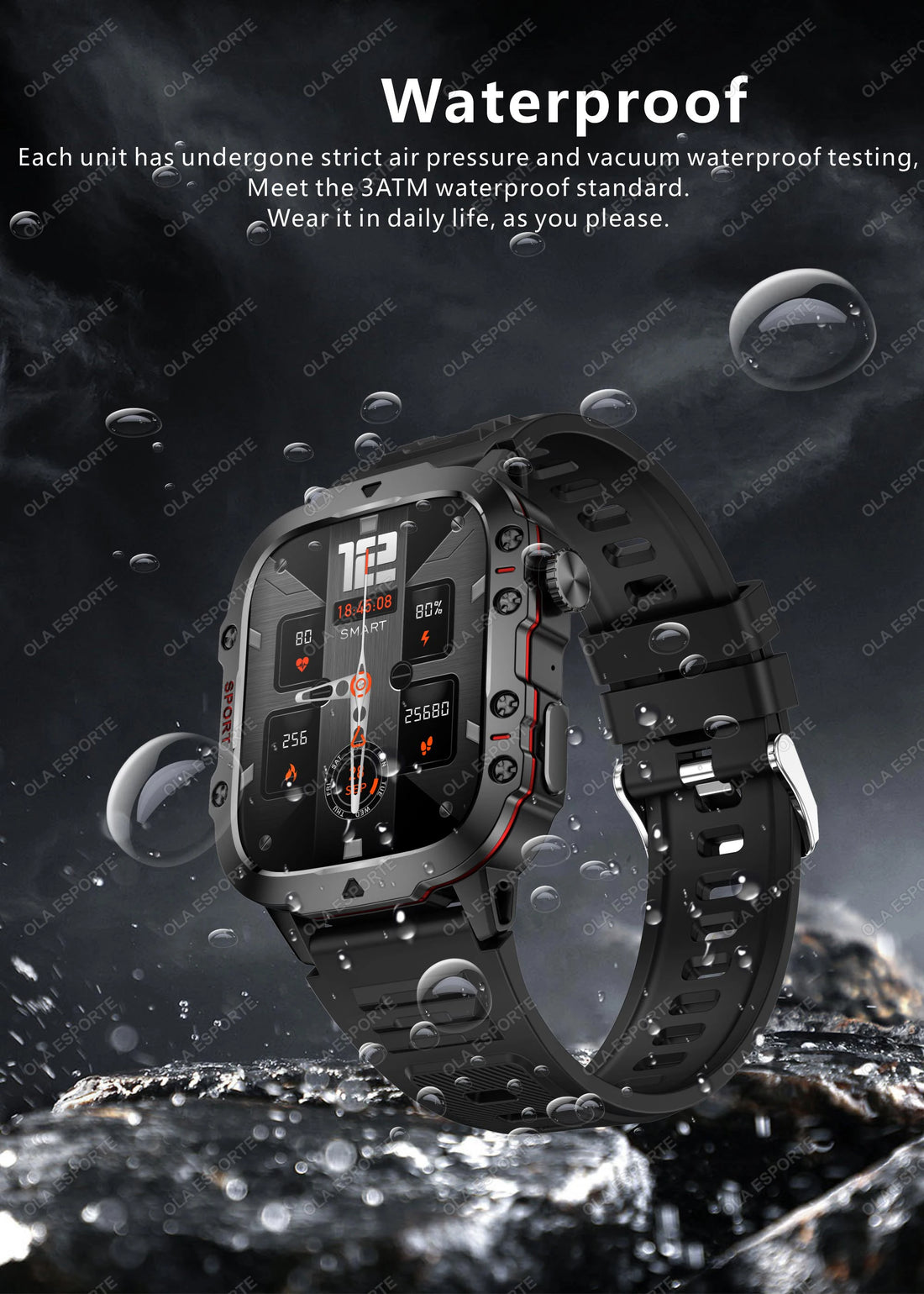 2025 Rugged Military GPS Smartwatch