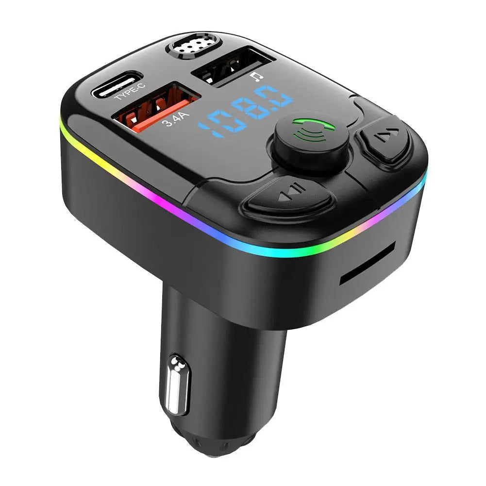 Bluetooth 5.0 FM Transmitter Car MP3 Player