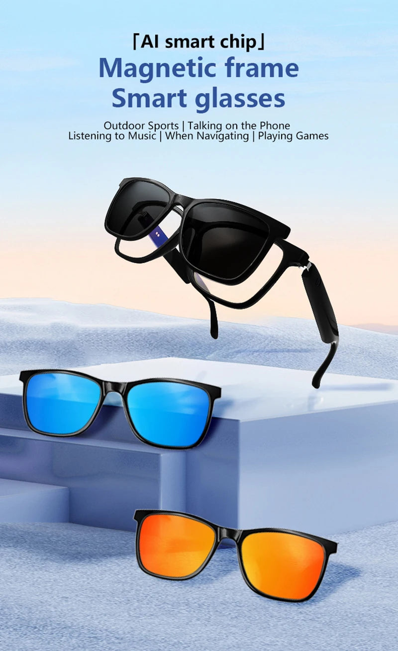 2-in-1 Magnetic Smart Polarized Sunglasses