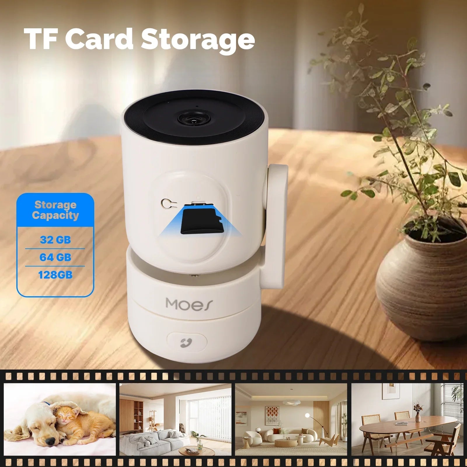MOES Tuya Wi-Fi 6 Indoor 4MP HD Smart Security Camera