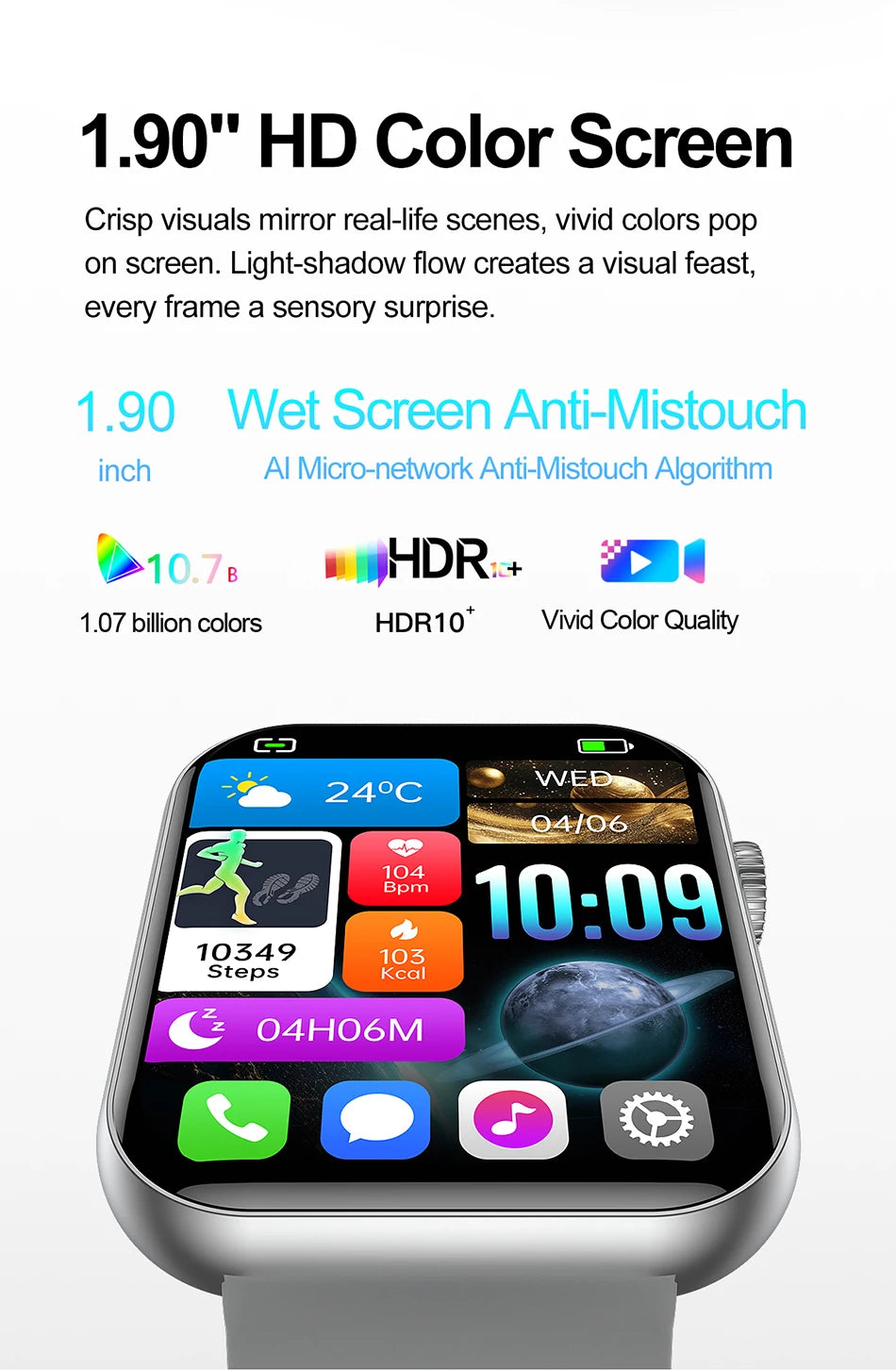 2025 1.9" Smartwatch with Bluetooth Call