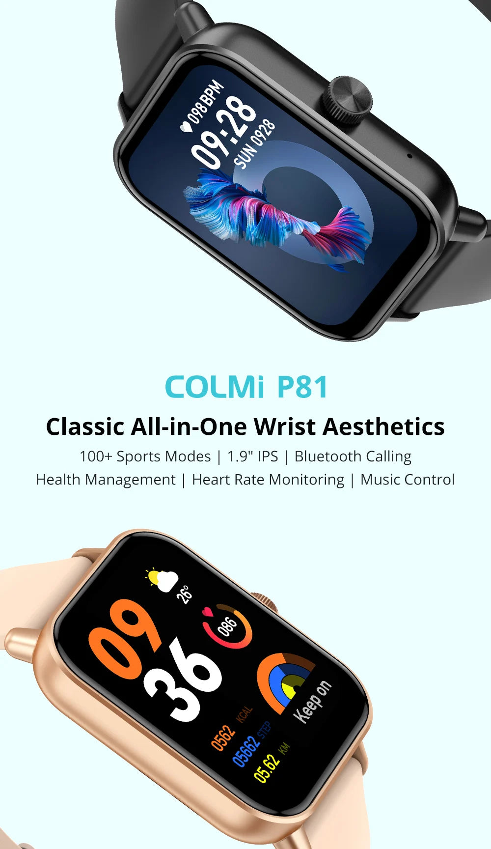 COLMI P81 Smart Watch with Voice Calling & 1.9" Display