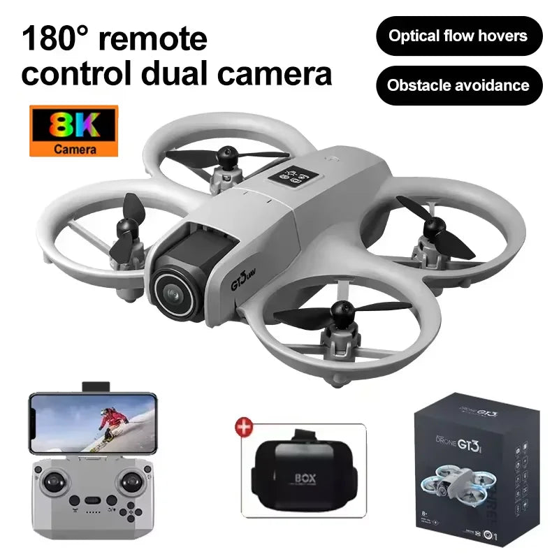 GT3 8K Dual-Camera GPS Drone – Foldable FPV Quadcopter