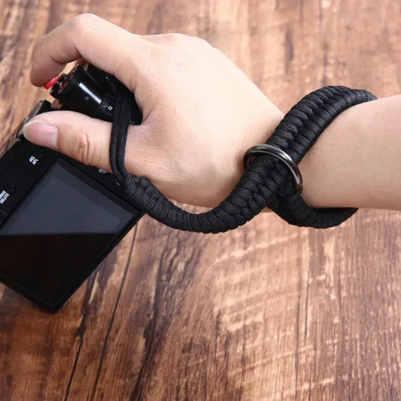 Braided Paracord Camera Wrist Strap – Hand Grip for DSLR