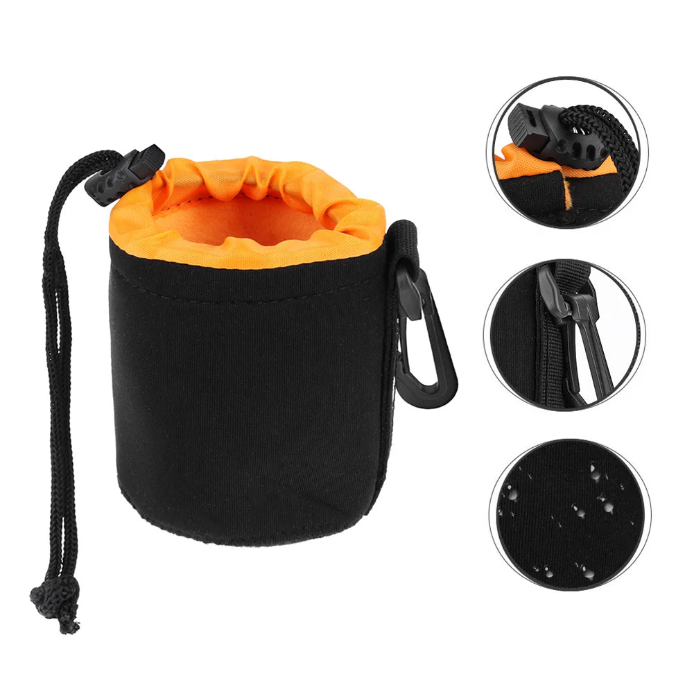 Neoprene Waterproof Camera Lens Pouch – Fits Most DSLR Lenses