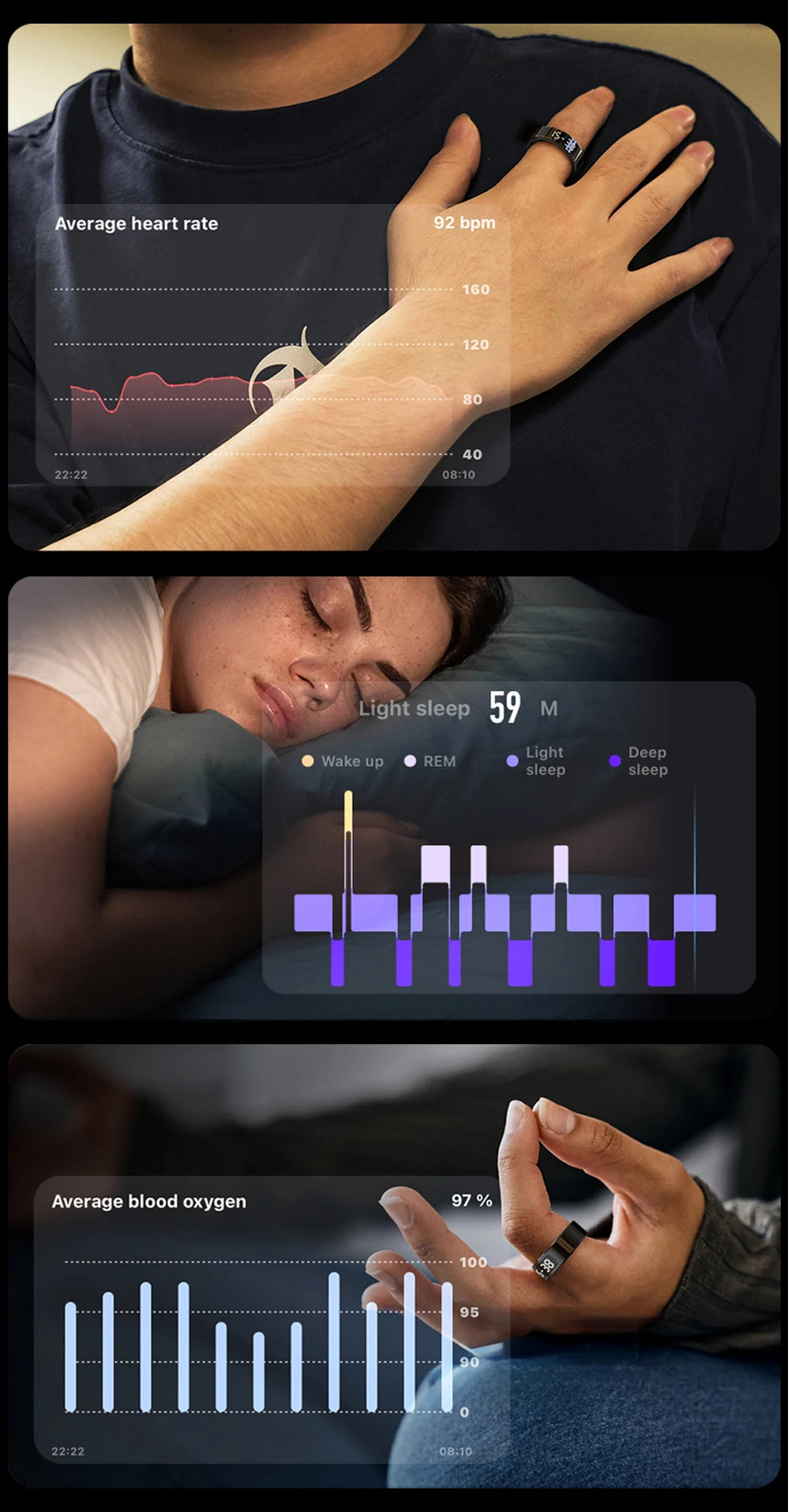 COLMI R12 Smart Ring with Touch Display – 2025