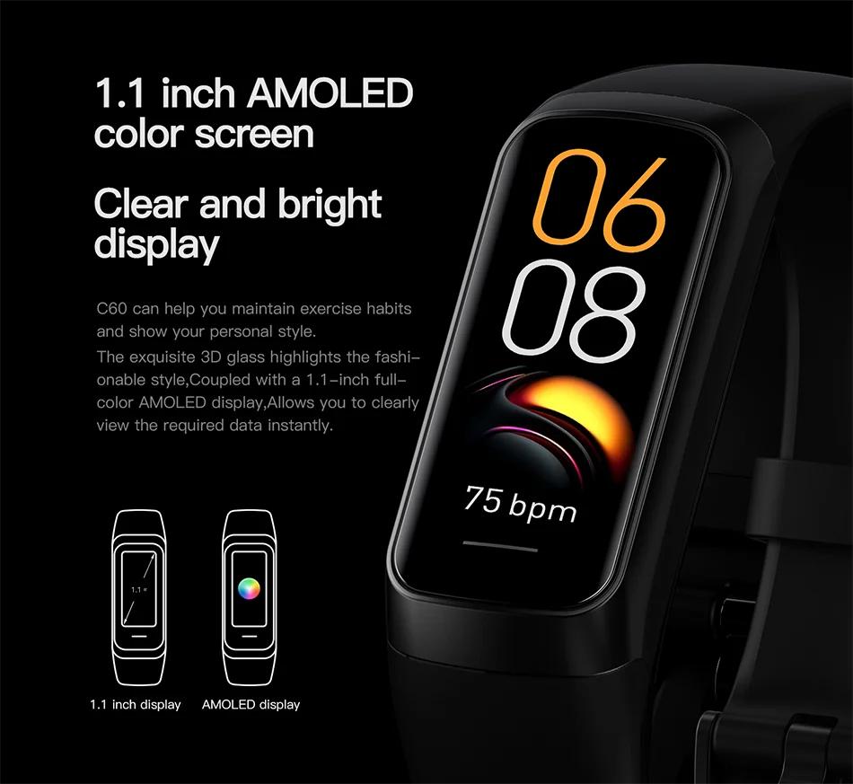 LIGE 2023 AMOLED Smartwatch
