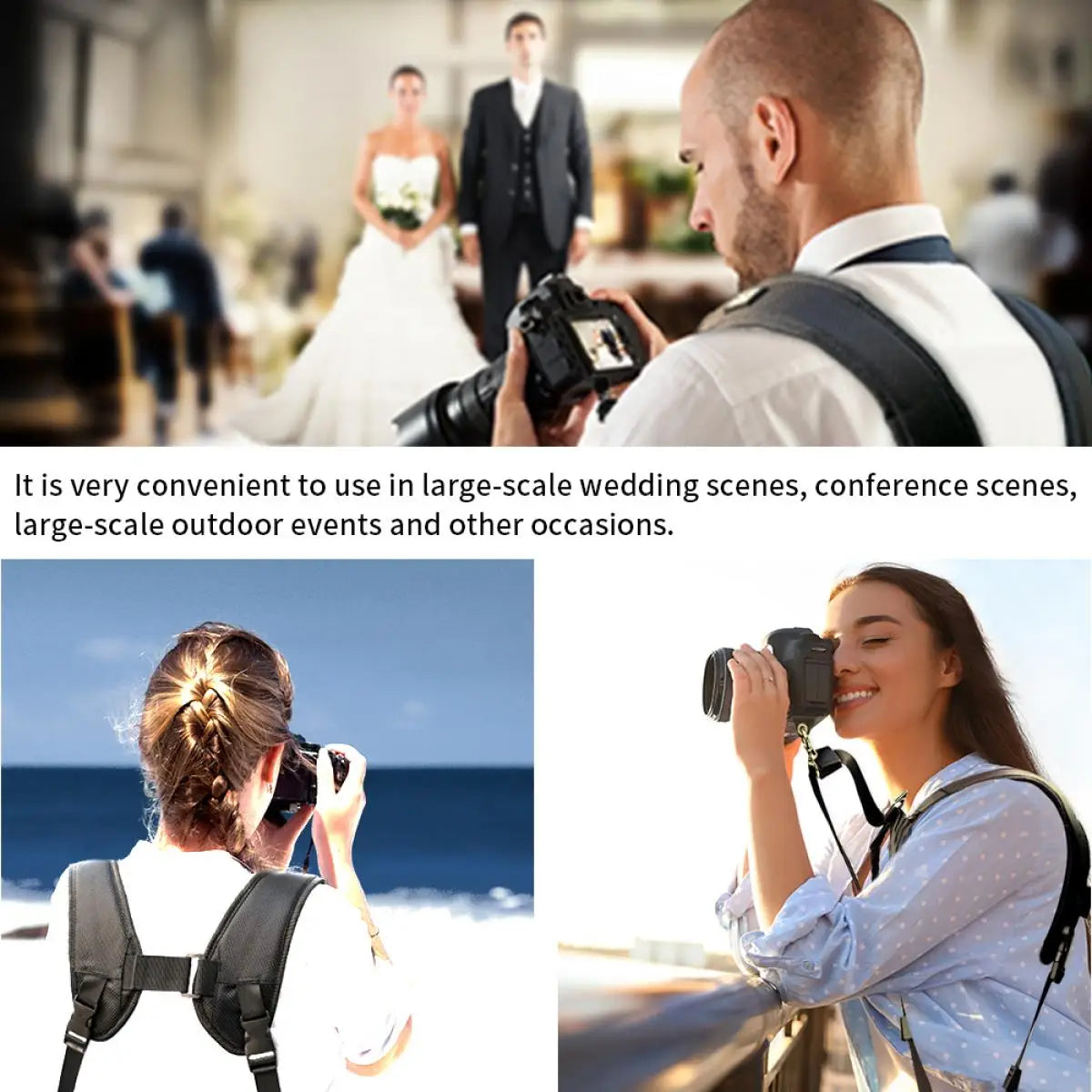 K Dual Shoulder Camera Strap – Quick Release Belt for DSLR & Camcorders
